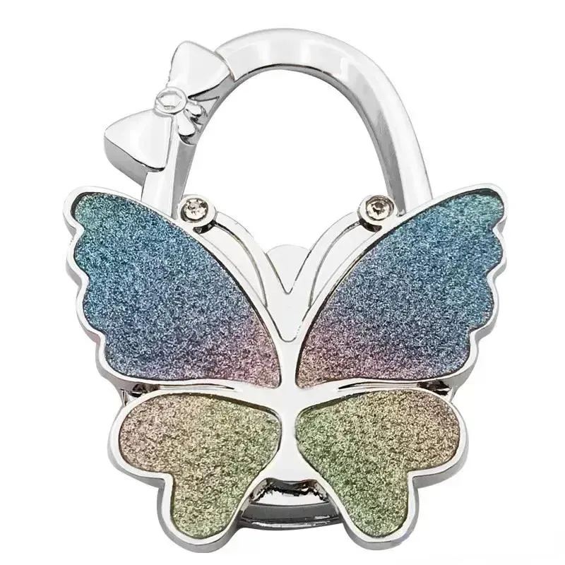 Handbag Hanger Hook Glossy Matte Butterfly Foldable Table for Bag Purse HJ5.31 LL