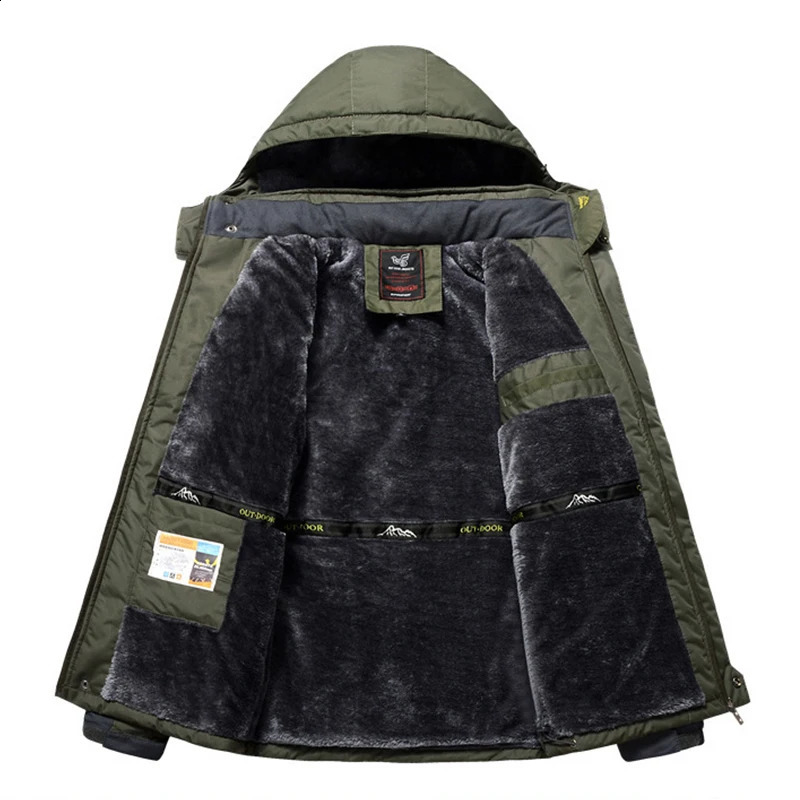 Mens Winter Wool Warm Thick Parkes Jacket High Quality Outdoor Waterproof Hooded Casual L9XL 240822