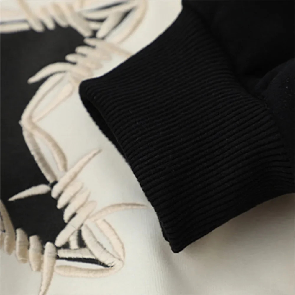 HOUZHOU Y2K Star Hoodies Sweatshirts for Men Pullovers Hooded Jacket Spring Autumn Loose Tops Male Patchwork Streetwear Casual 240823