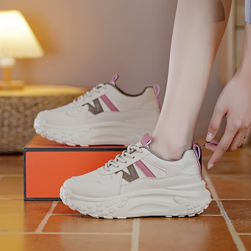 Ddmysports Autumn New Ins Korean Edition Dad Girls Thick Bottom Versatile Casual Sports Board Shoes For Women KT OUTDOOR