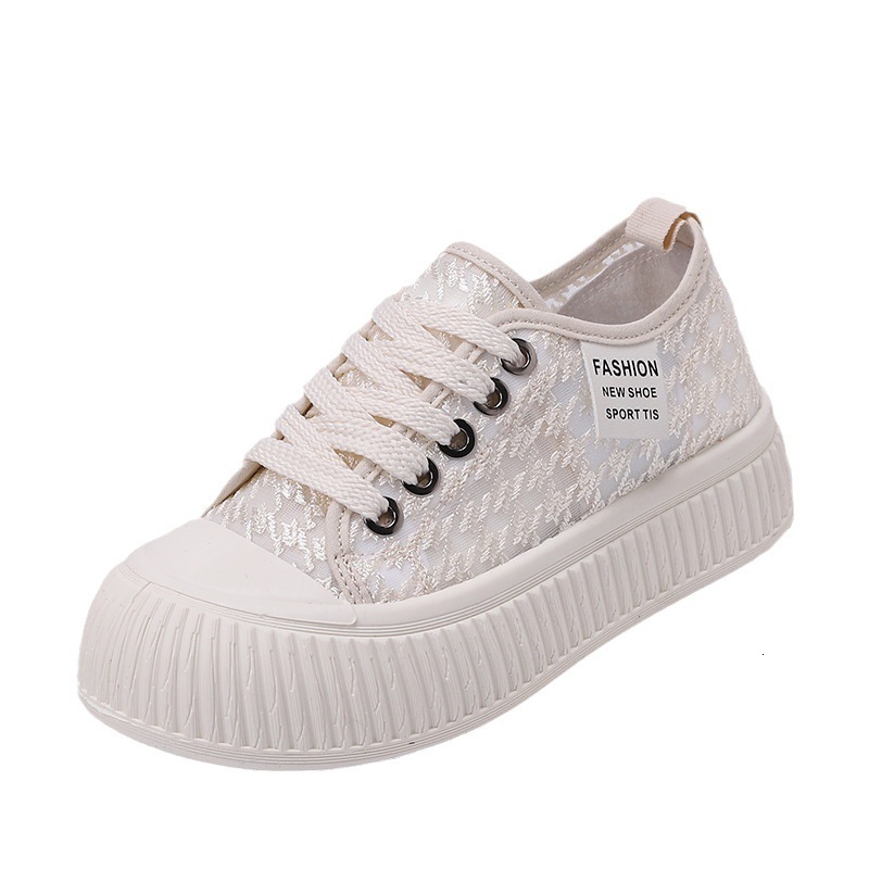 Ddmysports Little White Women S Summer New Breathable Mesh Ollow Out Thin And Versatile Instagram Shoes KT OUTDOOR