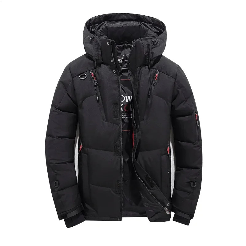 Mens thick coat with collar warm Parka casual waterproof winter 30 degrees size 5XL 240822