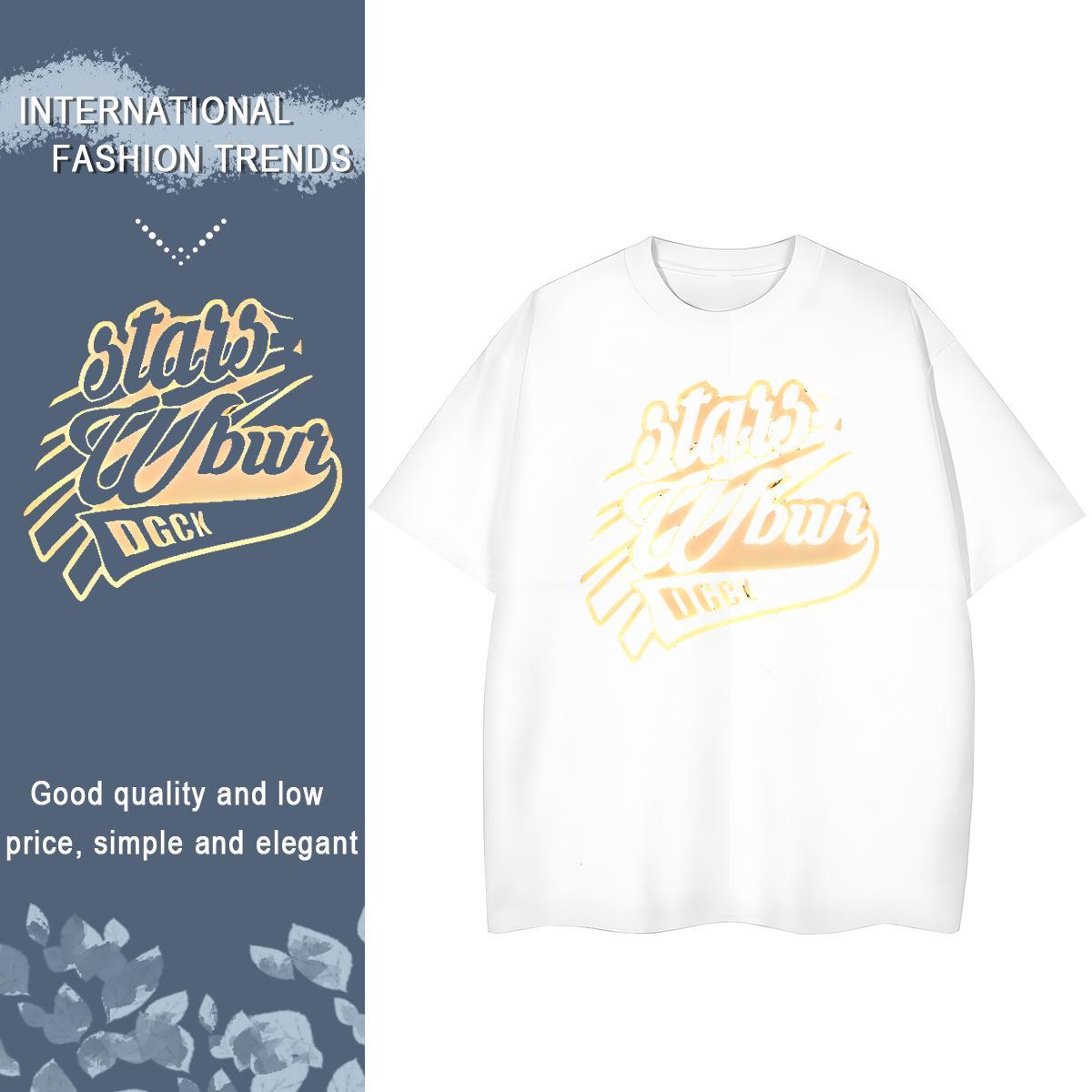 Wholesale Women Tshirts 100% Cotton 230g letter Outdoor T Shirt For Woman Breathable Oversized Tops