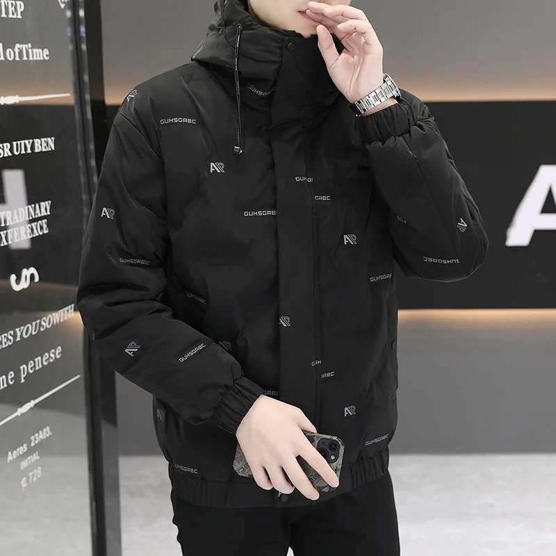 highquality winter jacket for men warm white duck down hooded mens windproof Parkas coat 240822