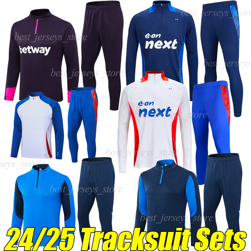 24/25 NoTtInGhAmS Soccer Tracksuits Sets FOREST wEsT HaMes PoRtOs Lyonnais long sleeves training suit Jogging Survetement jackets RODRIGUEZ SANGARE PEPE OFANA