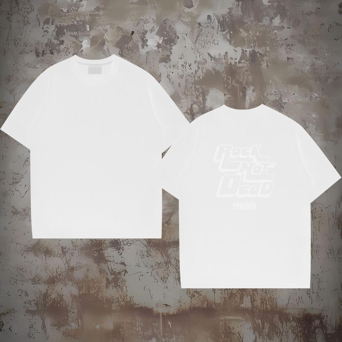 Cool Design T Shirts Men 100% Cotton 230g letter Casual Daily Wear White Plus Size Breathable Men Tees DIY Tee Shirt