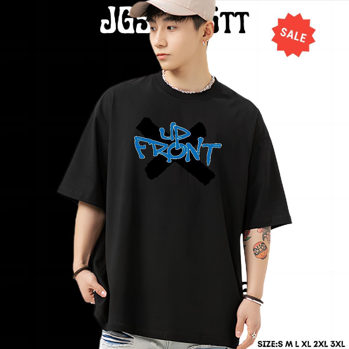 TOP Quality Mens T Shirts 230g Pure Cotton blue Hip Hop Street Cartoon Printing L-4XL Breathable Crew Neck Couples T Shirts 2024 DIY Polos