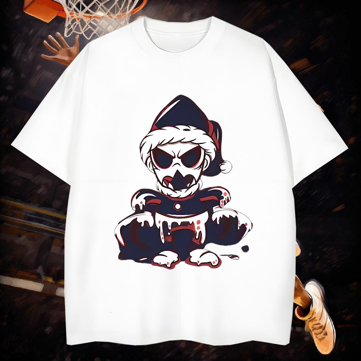 Classic Men T Shirts 230g Cotton skull Street Wear Anime Print Breathable Crew Neck Men Clothes T-Shirt 2024 Designer Tees Shirts