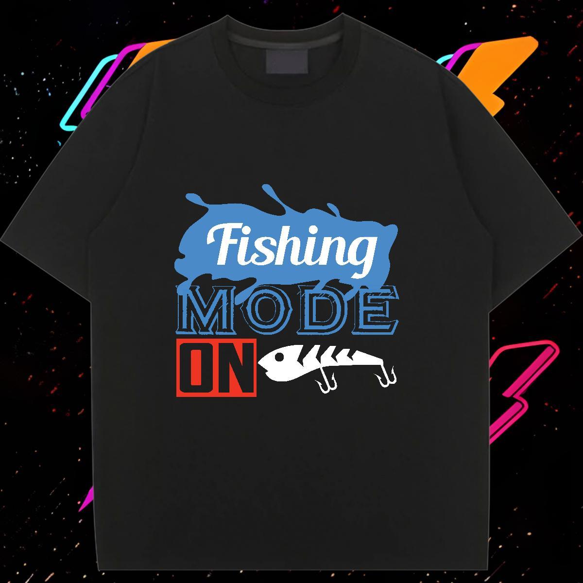Free Shipping Woman Tshirt 230g Pure Cotton fish Beach T Shirt For Woman Breathable Custom Printing Clothes Shirt