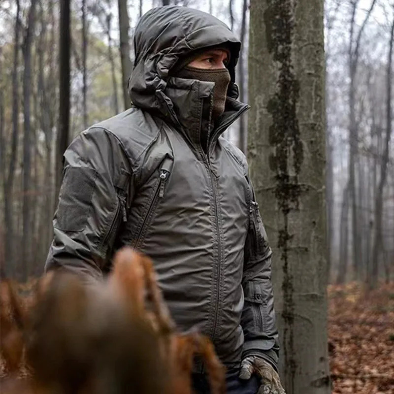 Winter tactical park MIG 20 warm jacket waterproof windproof high heat hooded outdoor hunting mens clothing 240822