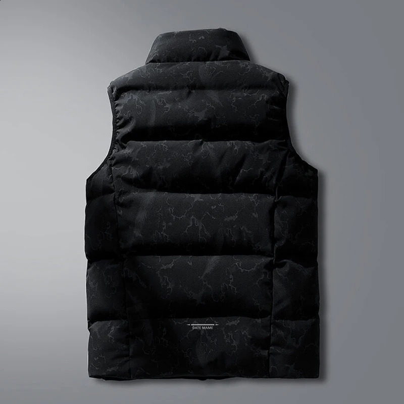 Spring and winter mens duck down vest jacket sleeveless thick windproof waterproof large size 7XL 8XL 240822