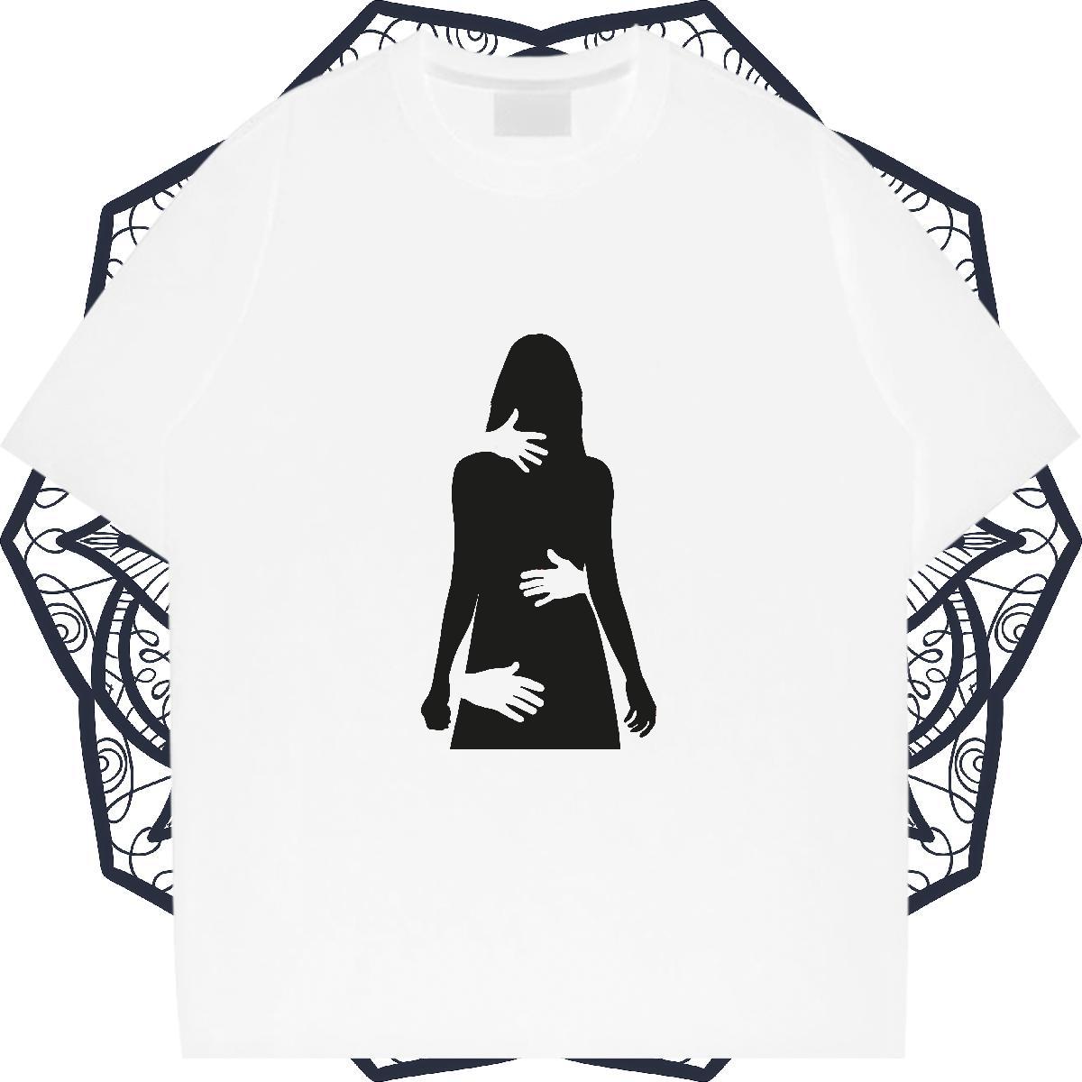 Loose Womens Tshirts 230g Pure Cotton painting Hip Hop Street T-Shirts for Women Breathable Crew Neck Custom Printing Tee Shirt