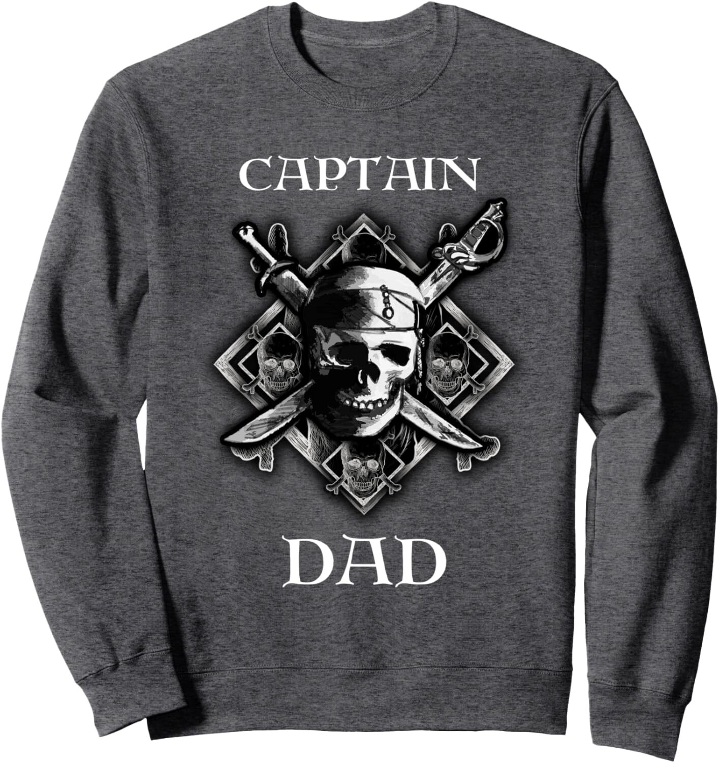 Long Sleeve Shirts for Men sweatshirt Captain Dad Pirate Funny Father Day Sailor Gift Sweatshirt T shirt Tee Streetwear Casual tops clothes