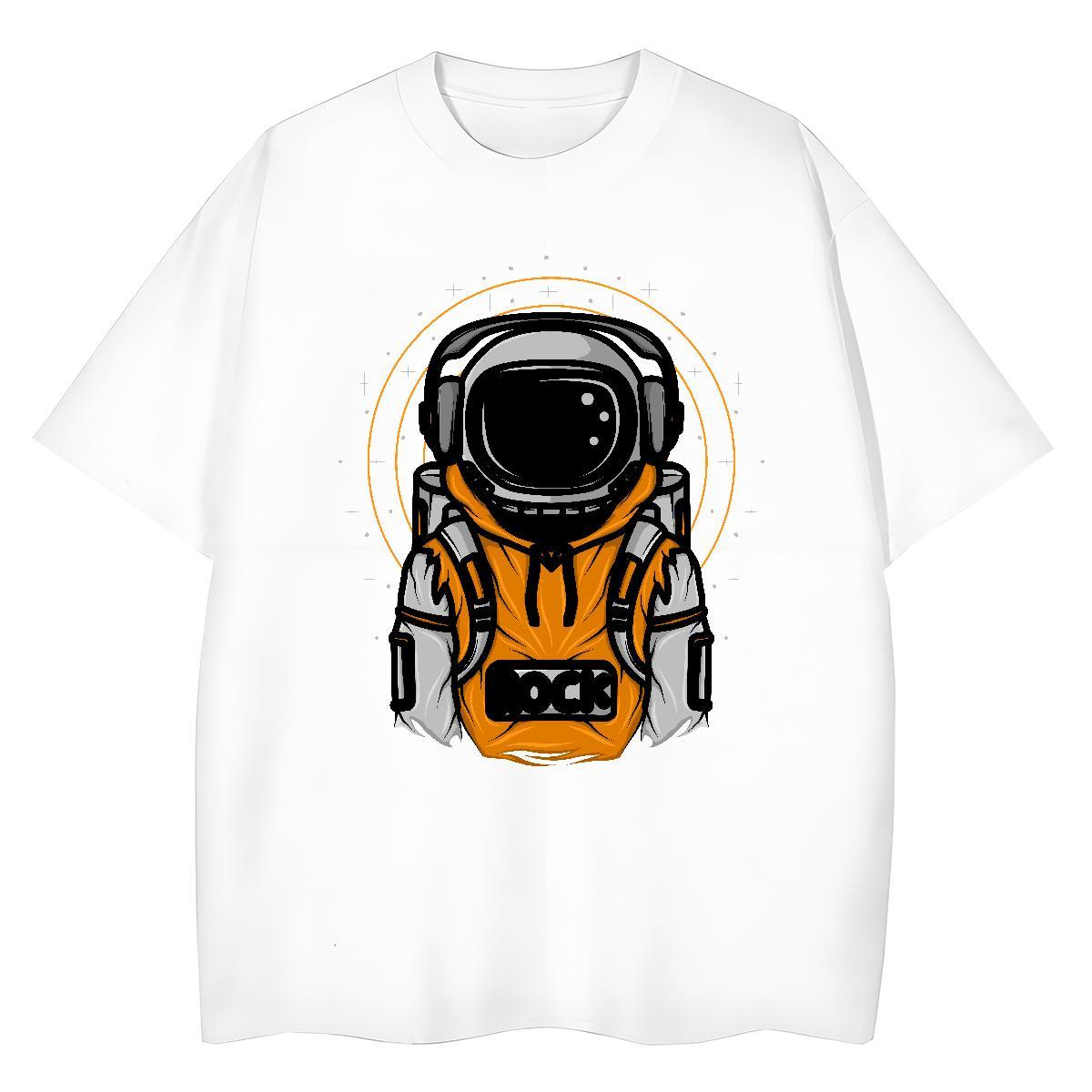 Unisex Unisex Tshirts 100% Cotton 230g universe Casual Daily Wear T Shirt For Woman Short Sleeve O-Neck Black White Tee Shirt