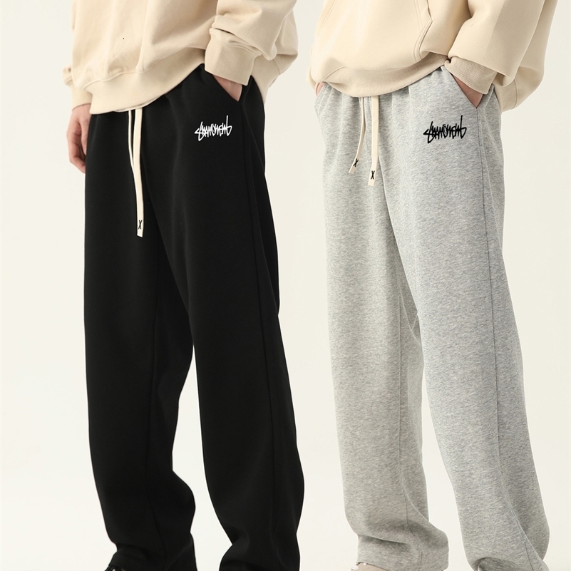 Mens Jogging Pants Baggy Neutral Breathable Outdoor Fashion n Sweatpants 240822