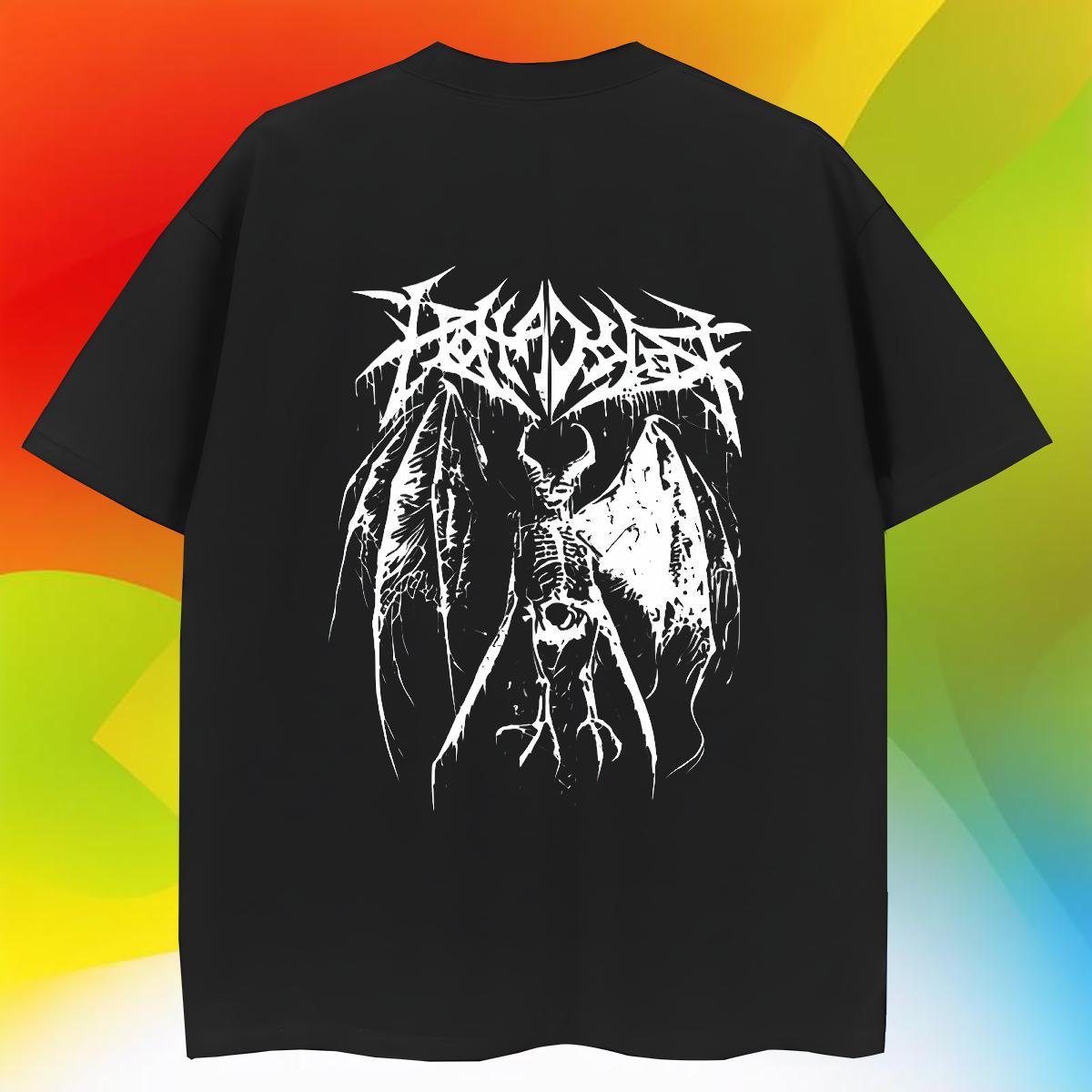 Wholesale Men T Shirts 230g Pure Cotton skull Sports Casual DIY Logo Oversized O Neck Short Sleeves Men Tees Fashion Casual Tops Shirt