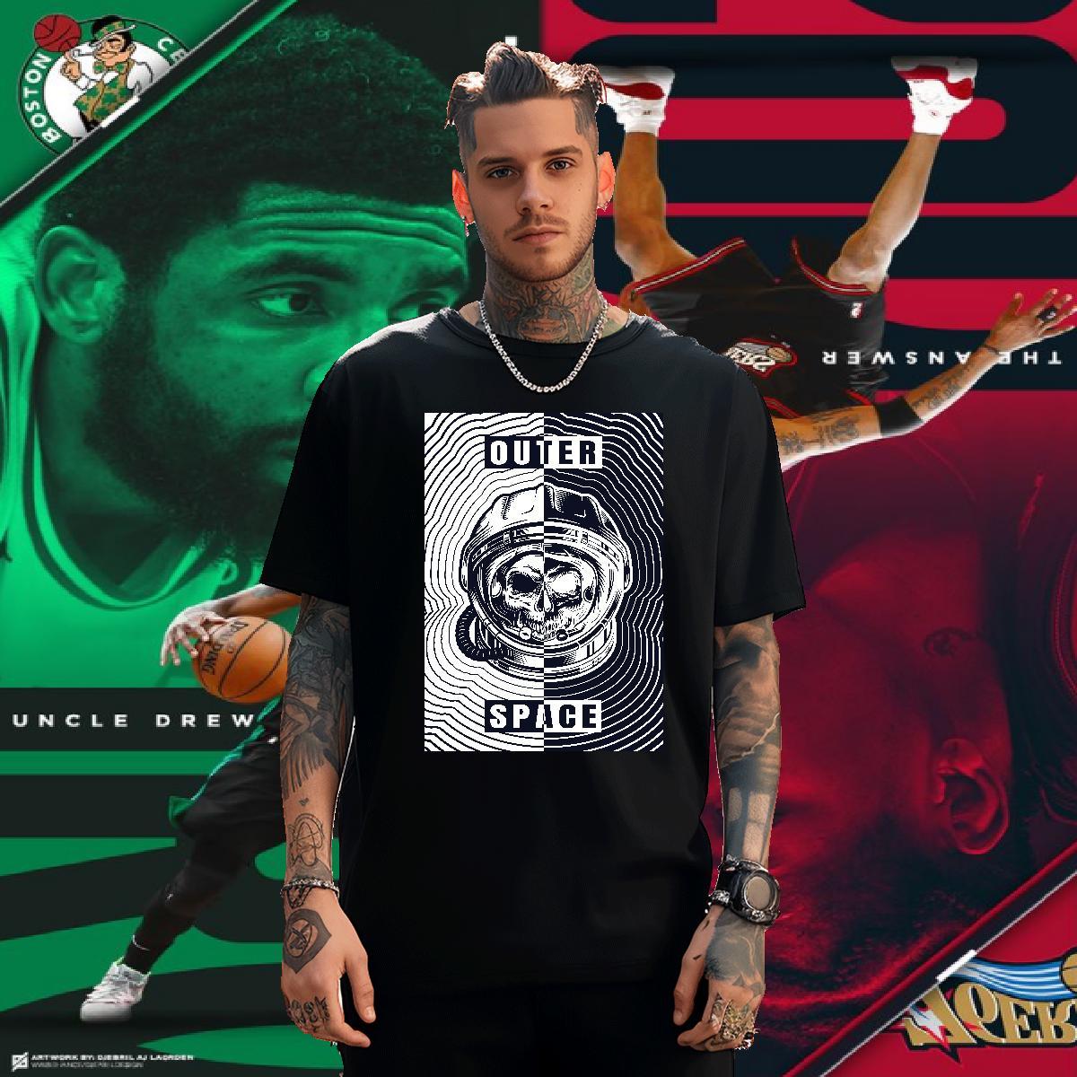 High Quality T Shirt For Man 230g Pure Cotton skull Sport Black White Breathable Soft Men Tees Fashion New Tees Shirts