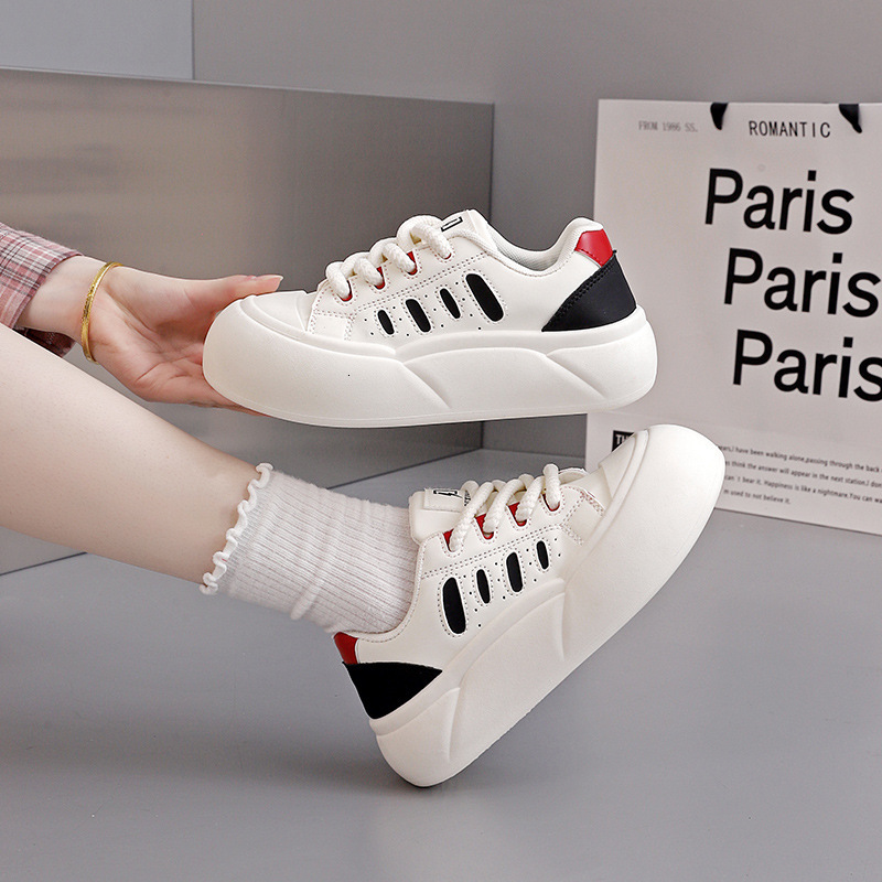 Ddmysports Autumn White New Korean Edition Ins Students Thick Soled Sports Board Casual Shoes Female XT OUTDOOR