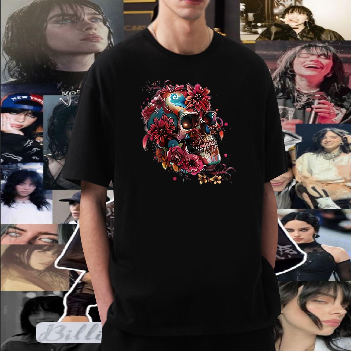 Brand Man T Shirts 230g Pure Cotton flower Street wear Hip Hop Custom Print Plus Size Short Sleeve Soft Men Tops Tees Customized Top Tees