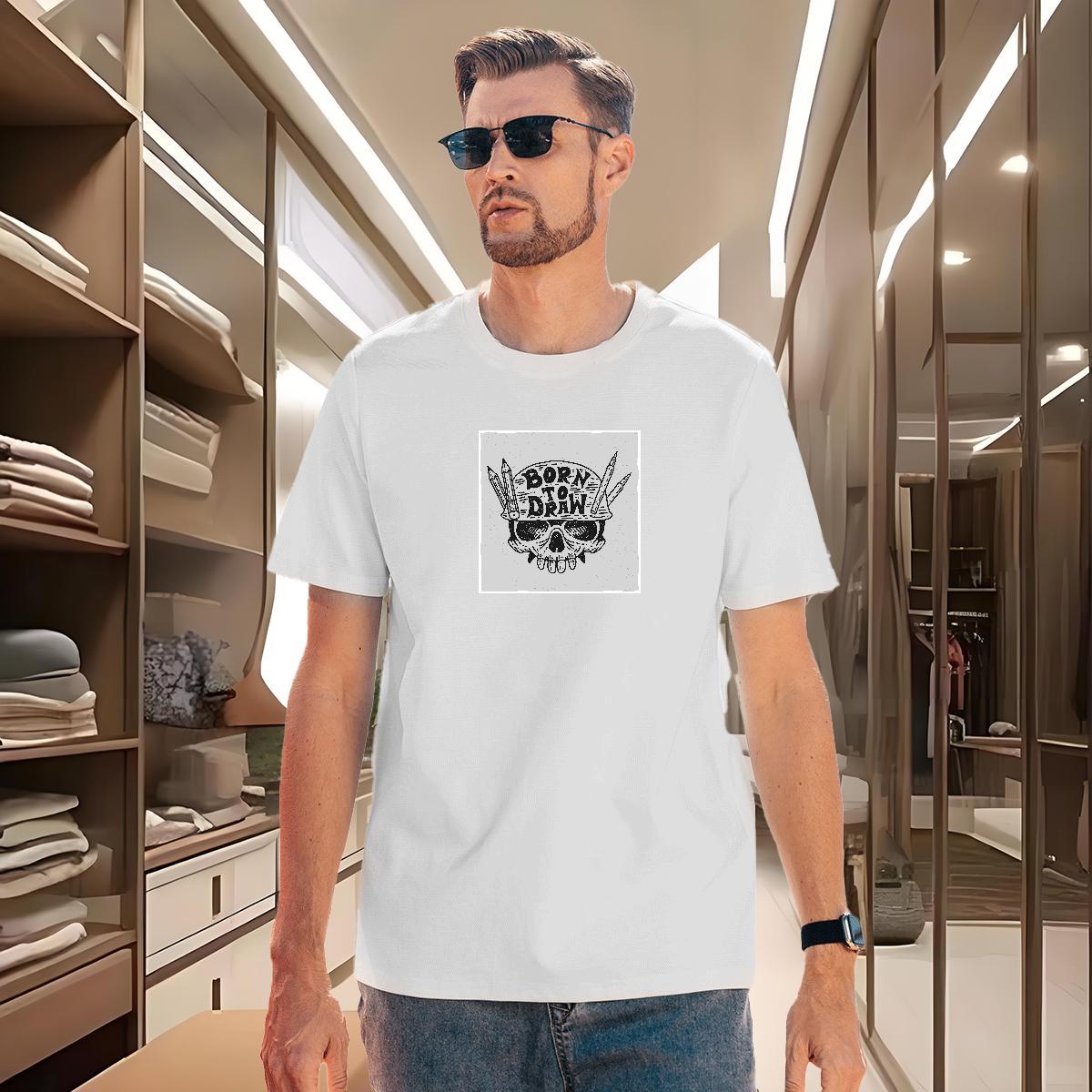 Cool Design T shirt 230g Cotton monster Street wear Hip Hop Custom Big Size Breathable Crew Neck Men Tees Fashion Casual Tops Tees