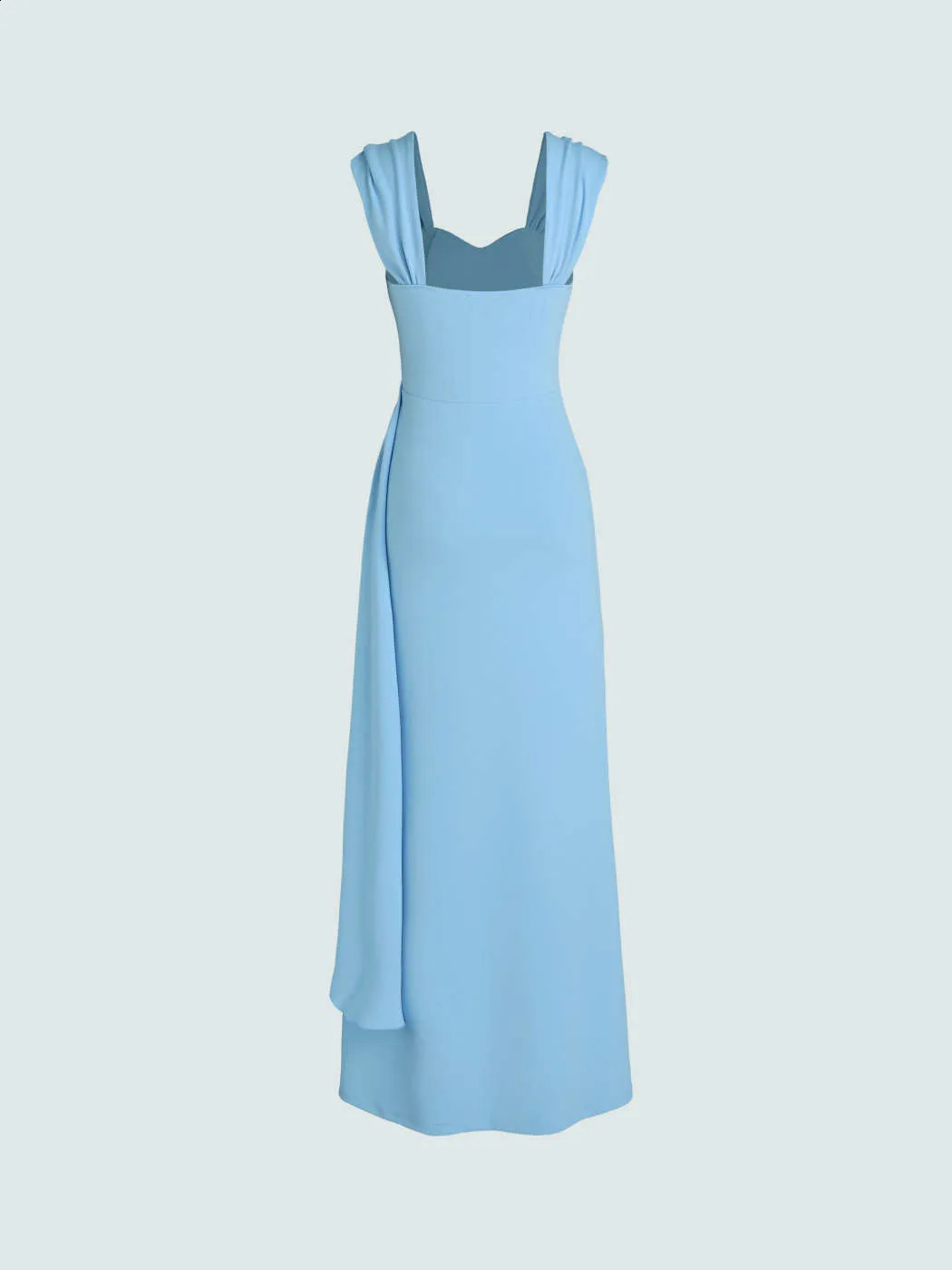 Womens Clothing Elegant Simple Sweetheart Cap Sleeve Long Dress Summer Sexy Split Slim Dress 240823