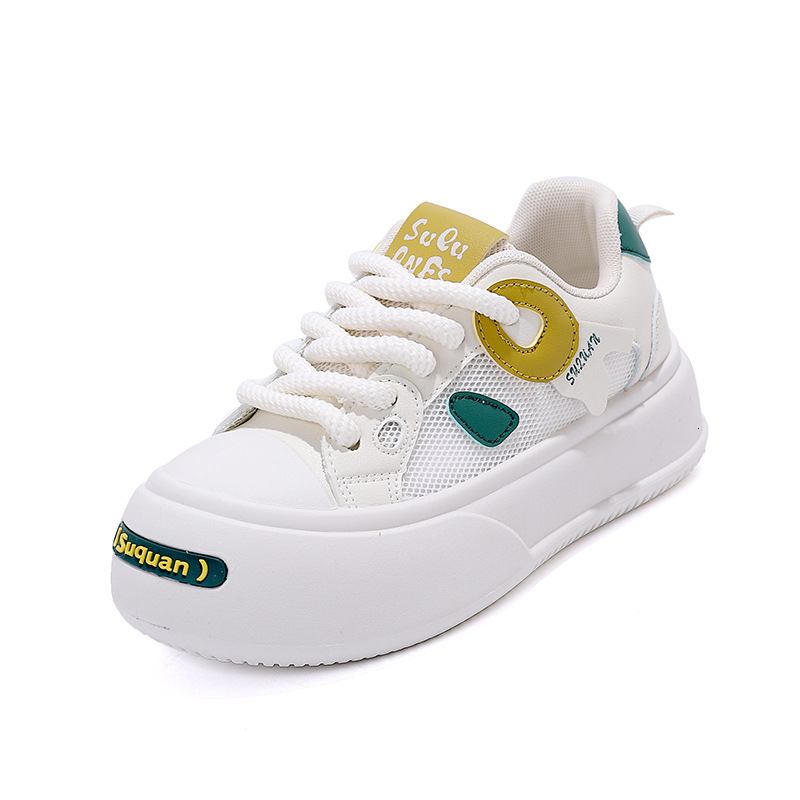 Ddmysports Thick Soled White For Women New Spring S Versatile Height Increasing Sports Fashion Casual Board Shoes OUTDOOR