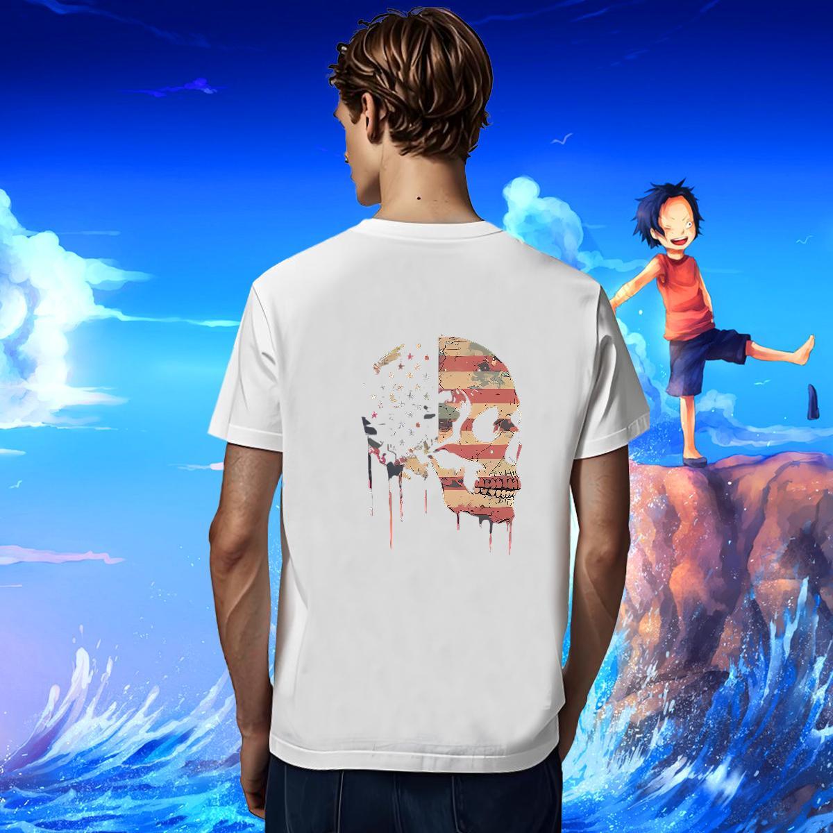 Comfortable Man T Shirts 230g Cotton skull Outdoor Plus Size Custom Breathable Men Clothes T-Shirt Stylist Polos