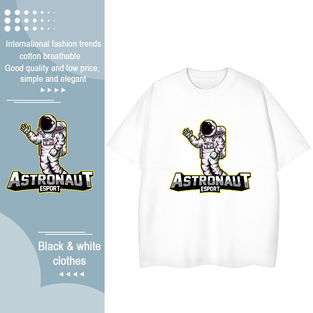 Lady Women Tshirts 100% Cotton 230g universe Hip Hop Street Woman T Shirts Short sleeve Soft Cartoon Printing L-4XL Top Shirts
