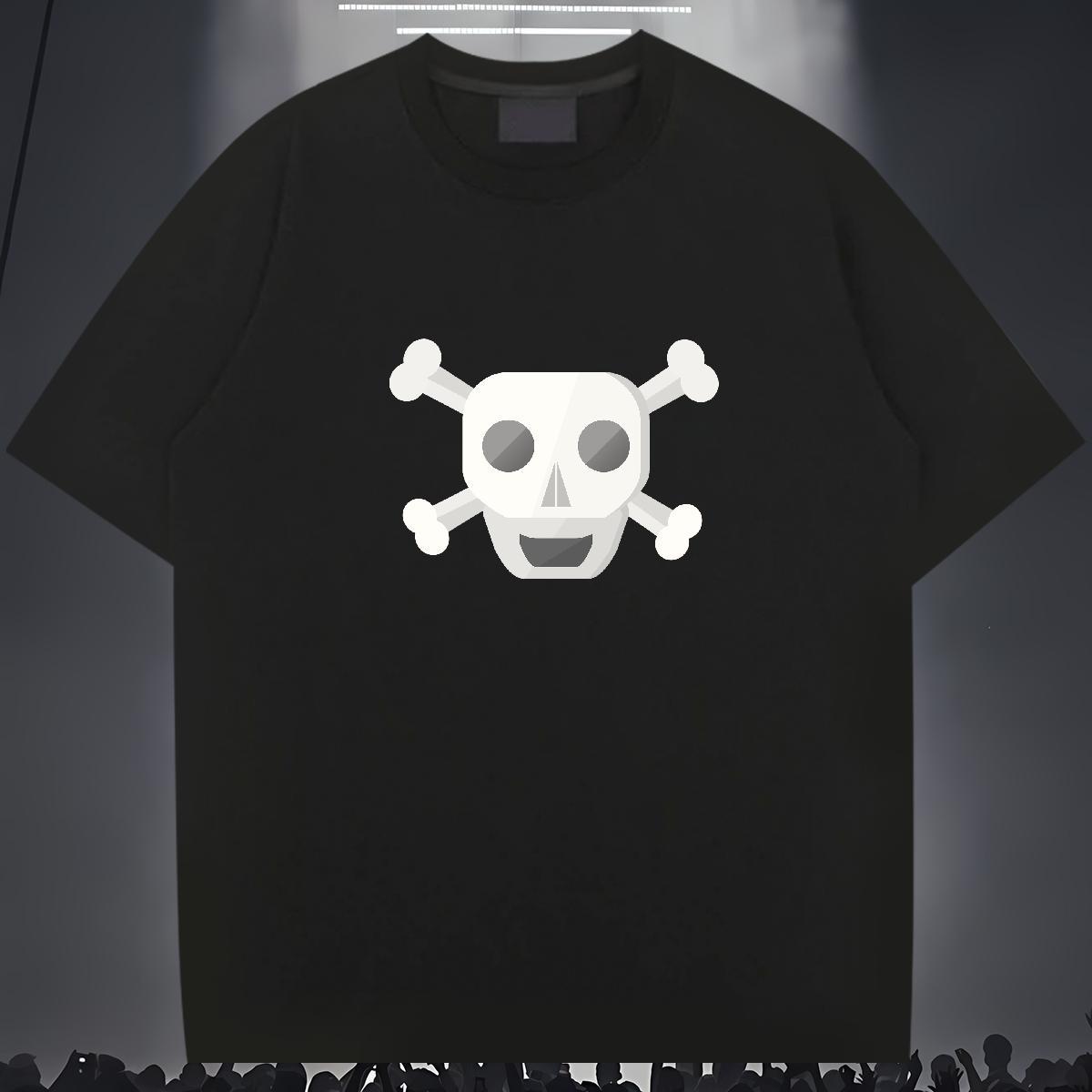 High Quality Man T Shirts 100% Cotton 230g skull Sport Oversized Breathable Soft Men Tees New Arrival Tops Shirt