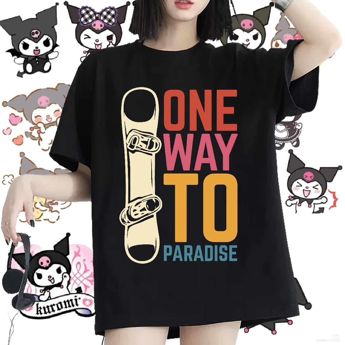 Loose Unisex Tshirts 230g 100% Cotton skateboarding Casual Women T Shirts Round Neck Short Sleeve Custom Cartoon Tees Shirts