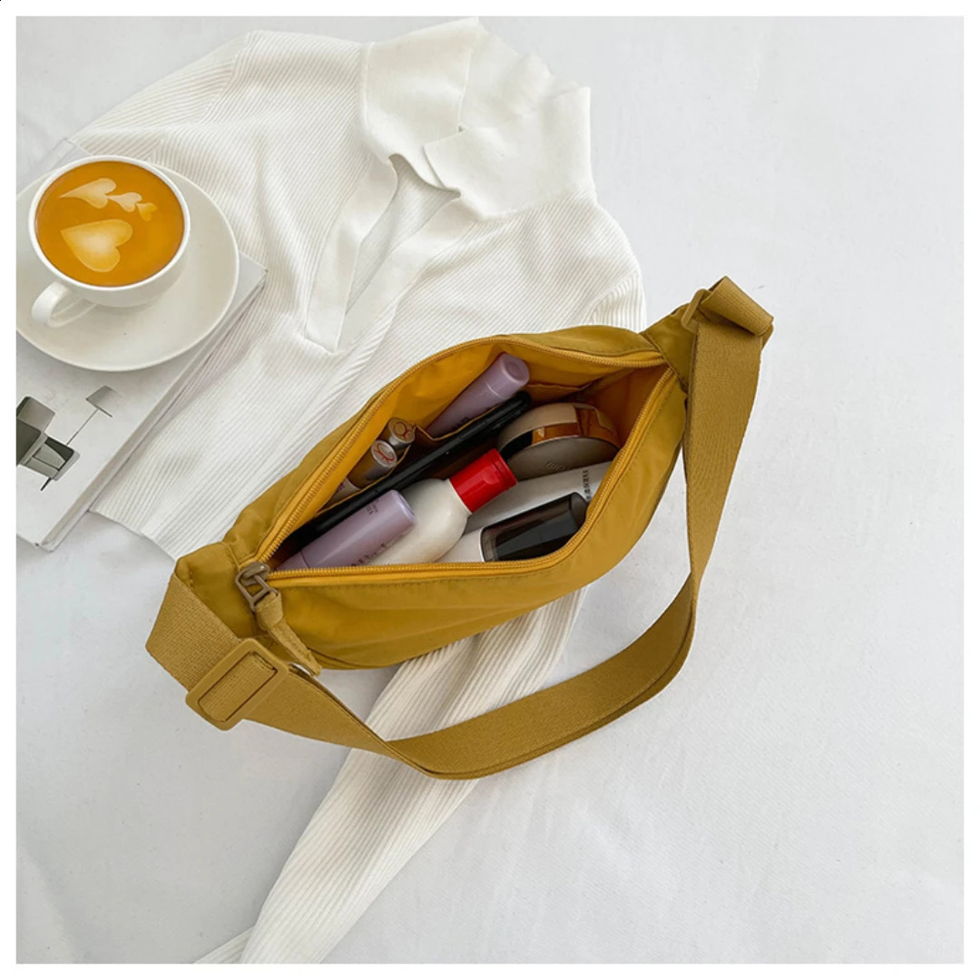 Casual Nylon Hobos Crossbody Bag for Women Shoulder Bags Large Capacity Tote Lady Travel Shopper Female Purses 2023 240830