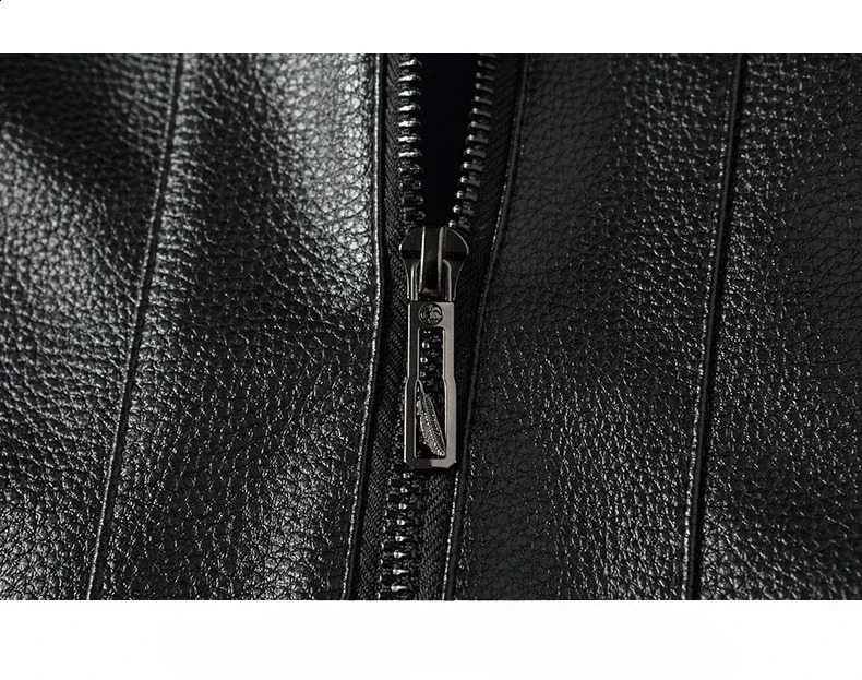 Autumn mens leather jacket lapel thin environmental protection tasteless PU jacket business casual fashion leather jacket 240822