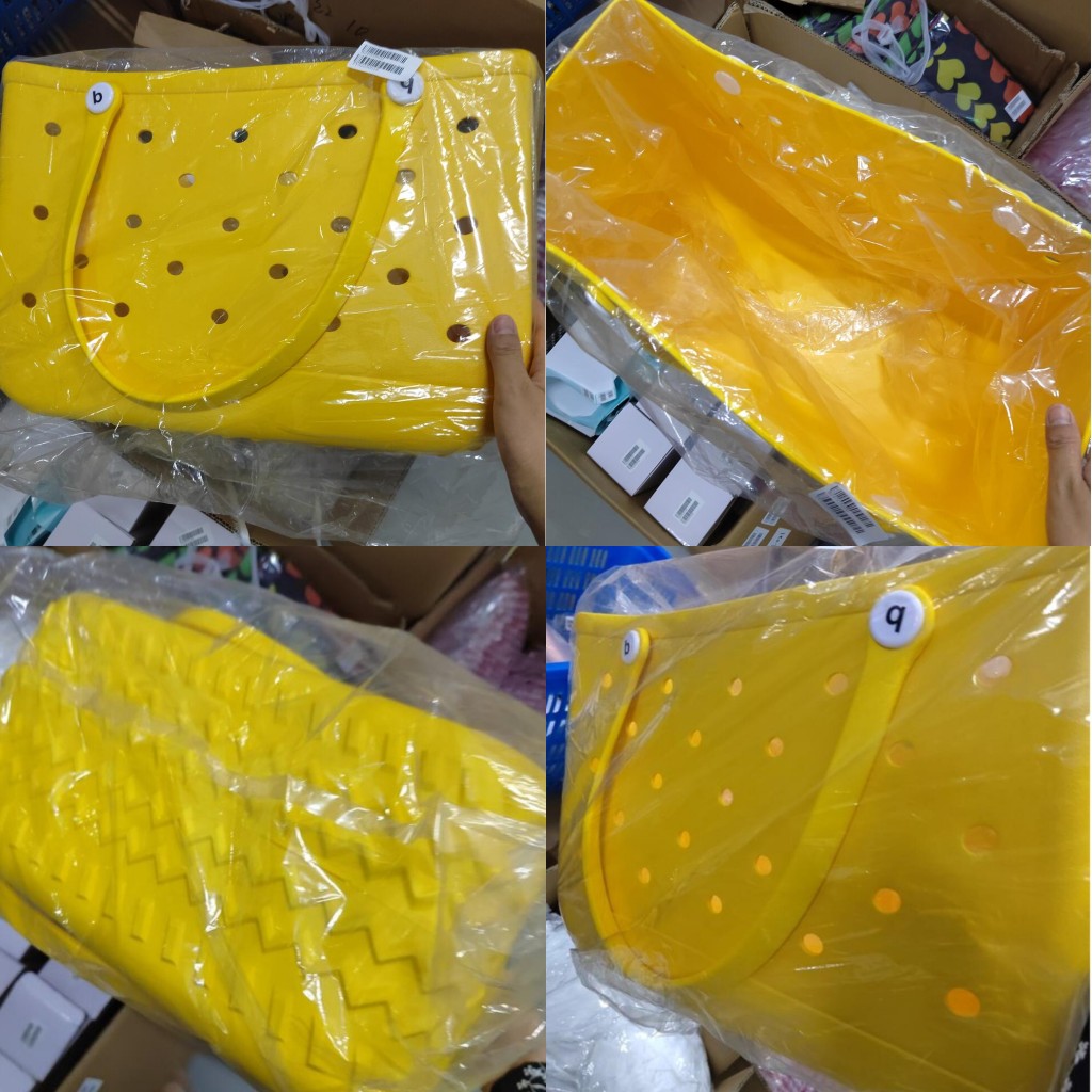 DHL Storage Beach Bags Waterproof Bag Solid Punched Organizer Basket Summer Handbags Large Women's Stock Gifts
