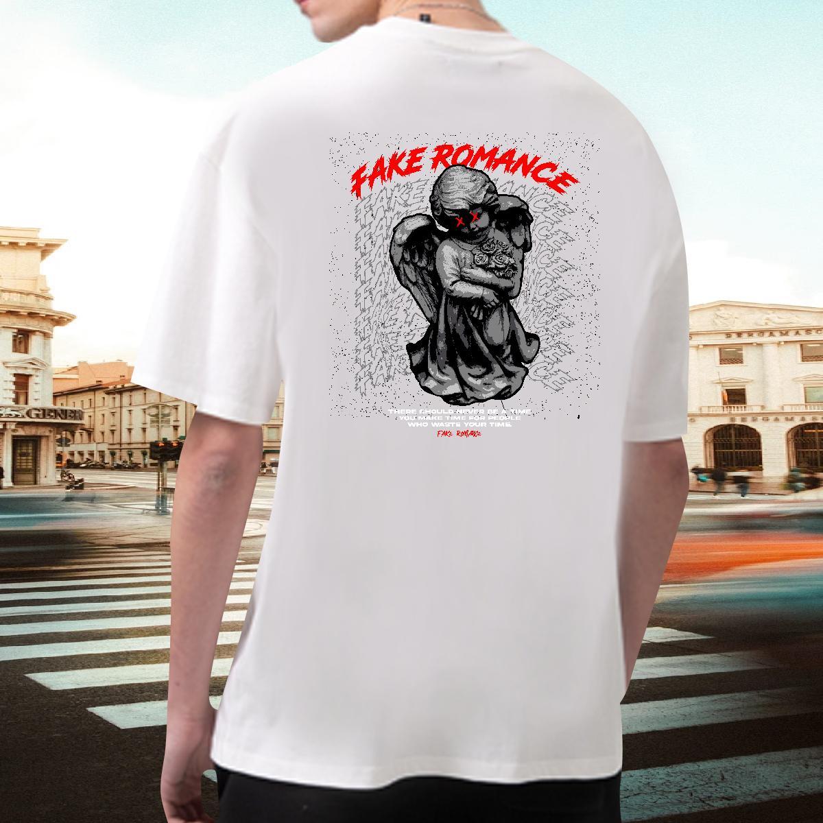 Comfortable Man T Shirts 230g 100% Cotton portrait Hip Hop Oversized 4XL Breathable Short Sleeve Tshirts Customized Tops