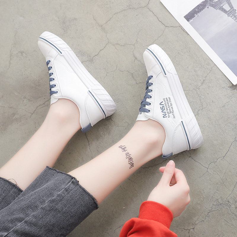 Ddmysports Little Leather Top Spring And Autumn Breathable Board Versatile Student White Shoes Women S Lightweight RL OUTDOOR