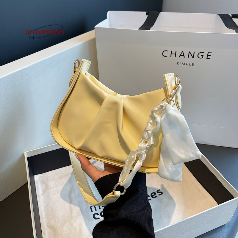 Swissmilitary High end pleated cloud in the summer of 2024, trendy and niche bag with stylish texture for women #24