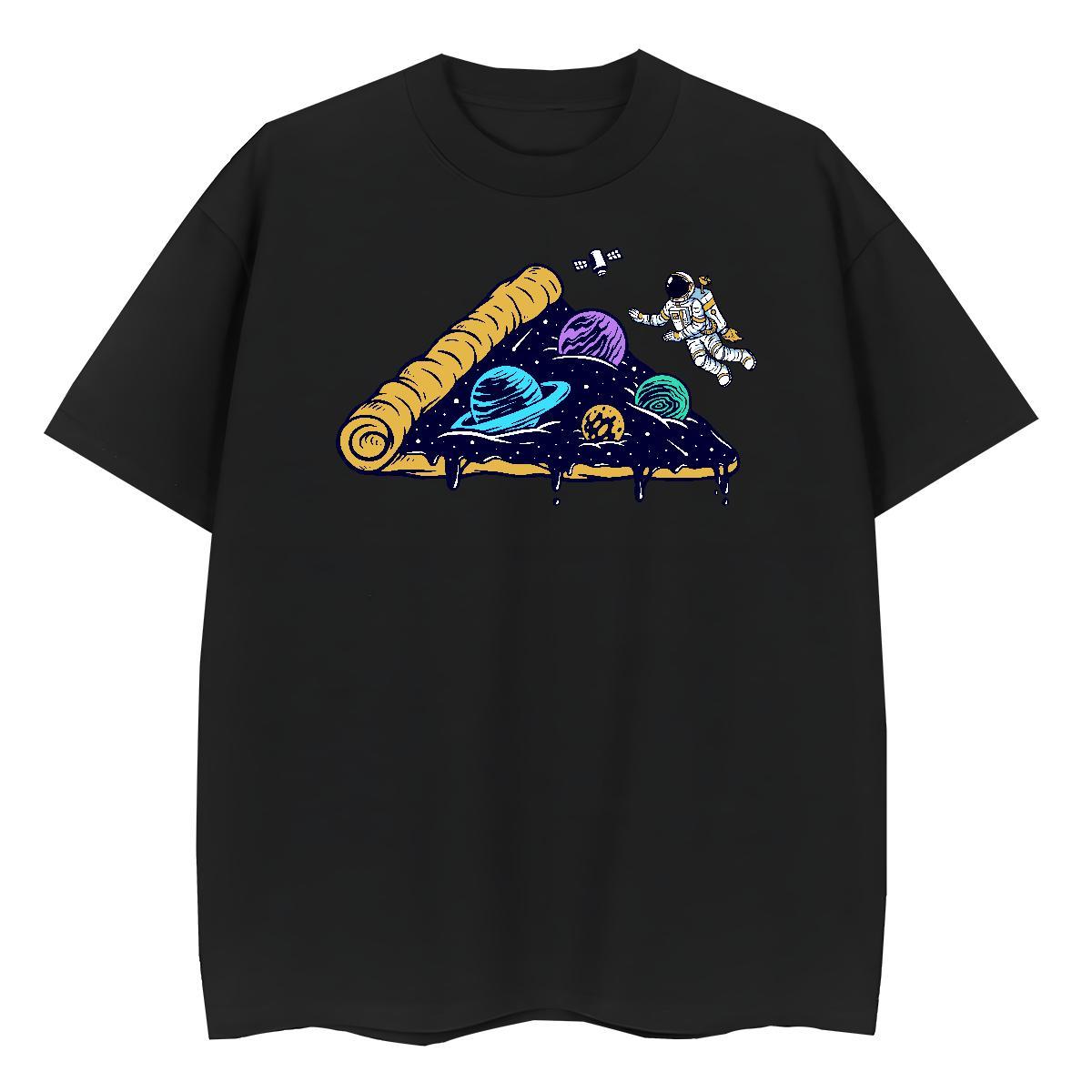 Popular Couples T Shirts 230g Pure Cotton planet Casual Daily Wear T-Shirts Breathable Customized Tee Shirt