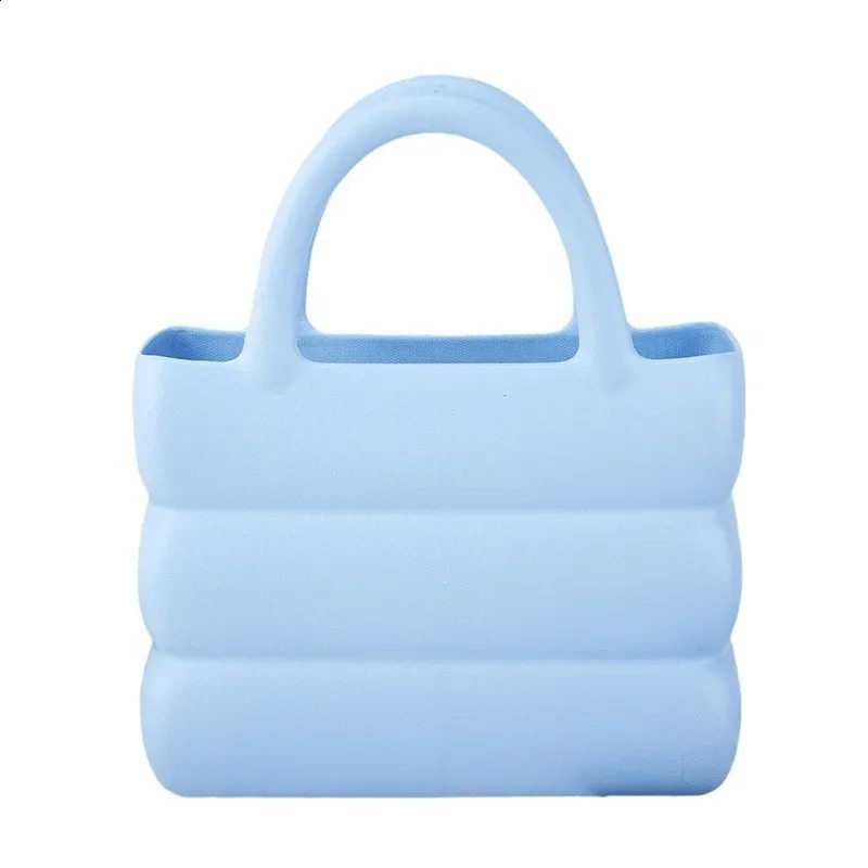 2024 Summer Ins Lightweight EVA Strolling Bag Waterproof Fashion Handheld Womens TrendyNiche Macaron BagHandheld 240824Z