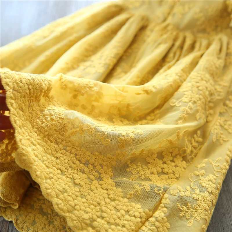 Lace baby summer sleeveless 3-8-year-old childrens casual clothing school clothing party childrens dress W240823