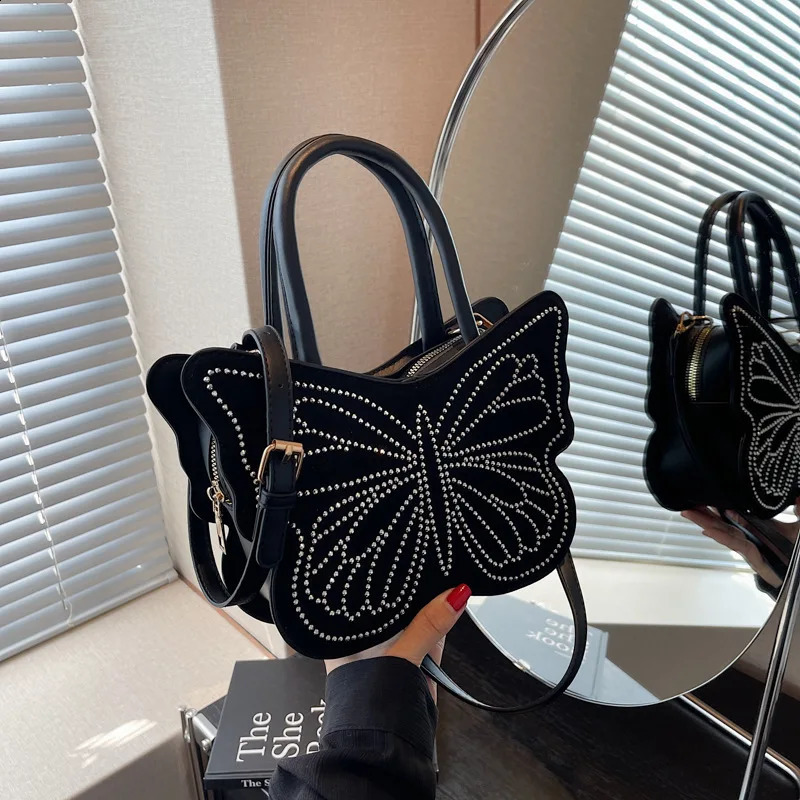 Butterfly Shape Womens Handbags High Quality Pu Leather er Tote Bags For Women s Clutch Purse 240822