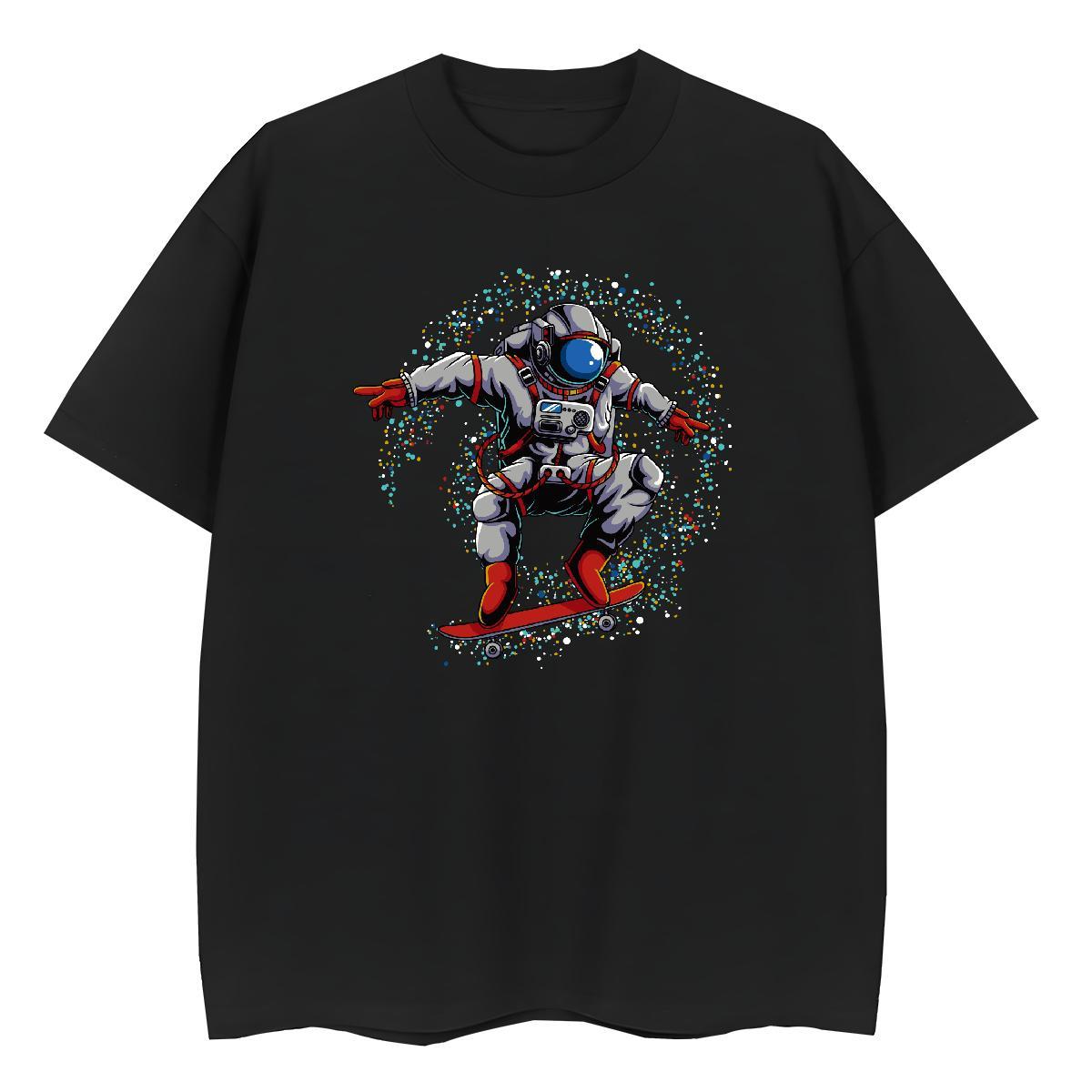 Free Shipping Women Tees 230g Pure Cotton universe Street Womens T Shirts Breathable Short Sleeve Cartoon Anime Clothes