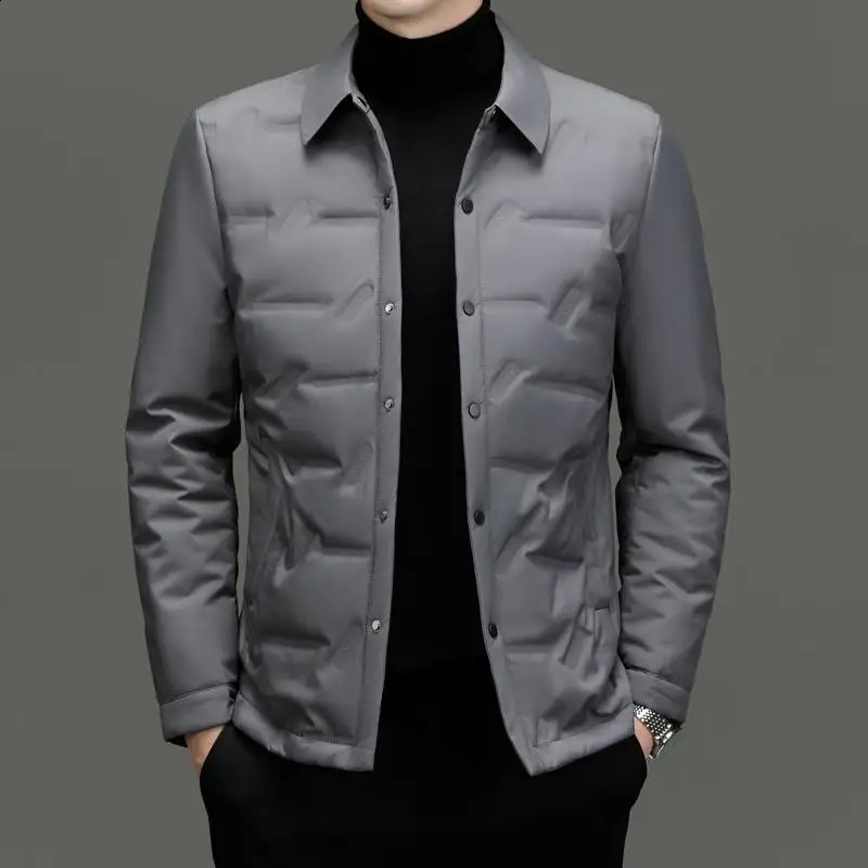 Winter mens down jacket winter warm suit business highquality thick casual 240822
