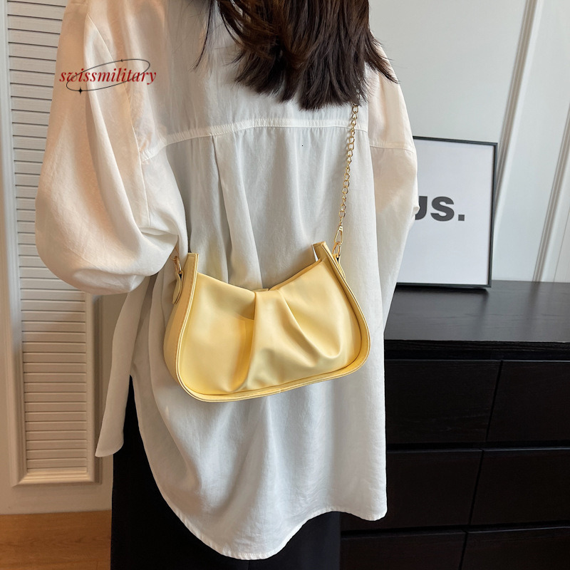 Swissmilitary High end pleated cloud in the summer of 2024, trendy and niche bag with stylish texture for women #24
