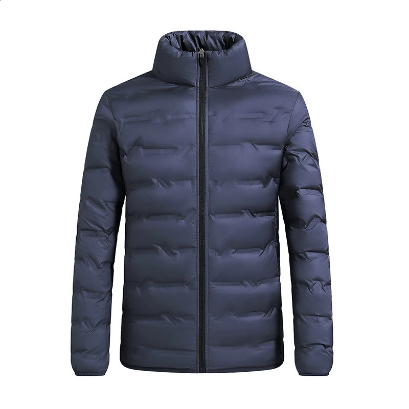 Mens white duck down jacket warm thick stand up collar mens lightweight breathable casual highquality 240822
