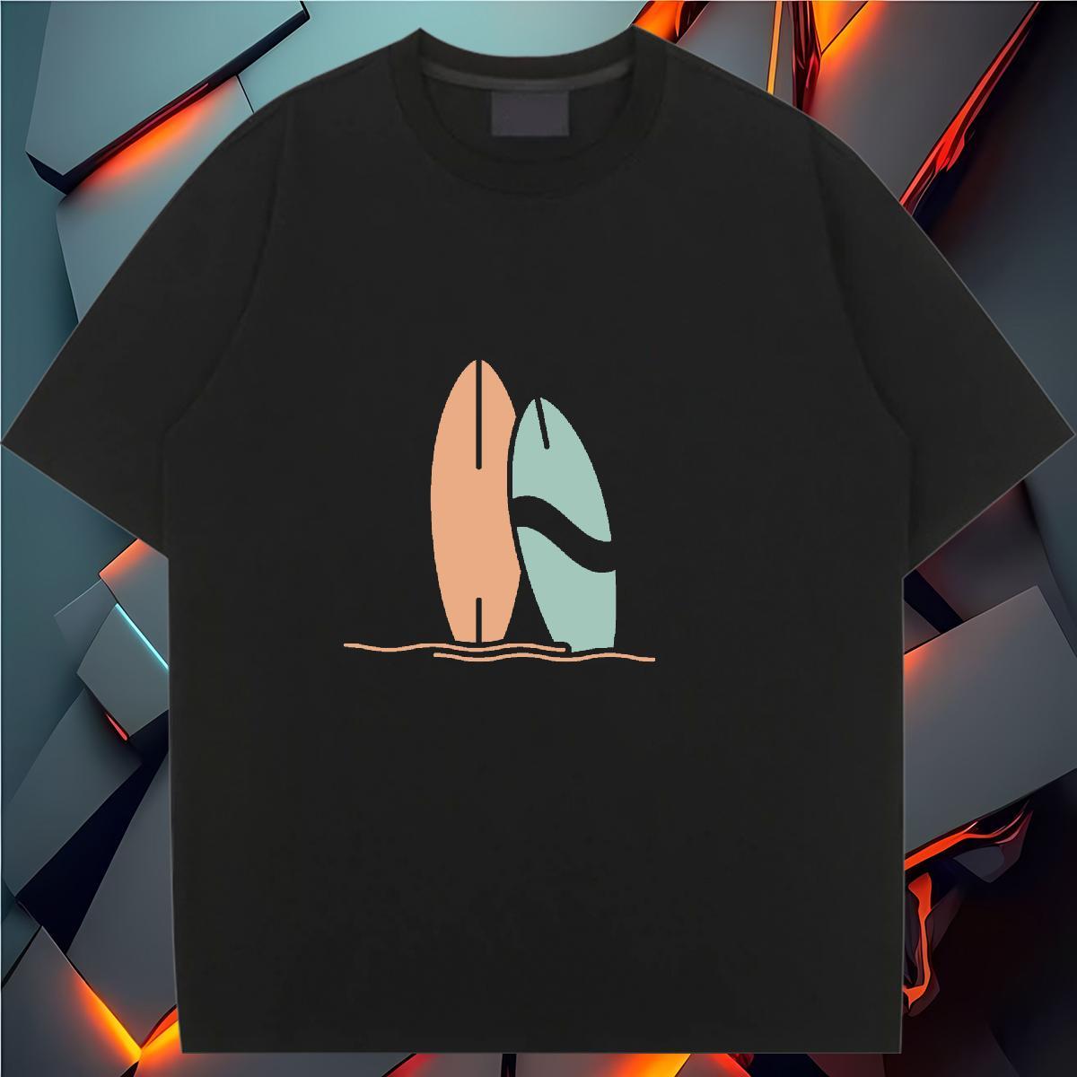 Unisex Tshirt for Man Woman 230g 100% Cotton icon Street Woman T Shirts O Neck Short Sleeves Cartoon Print Clothes