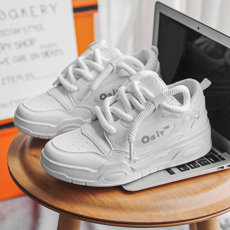 Ddmysports Autumn New Couple Dad Instagram Popular Street Thick Sole Eightened Big Bread Board Shoes Male C OUTDOOR