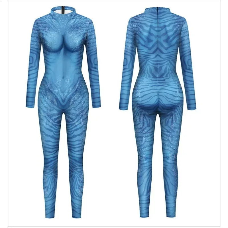 Role playing costumes Avatar movie theme 3D digital printed jumpsuit for men and women 240823