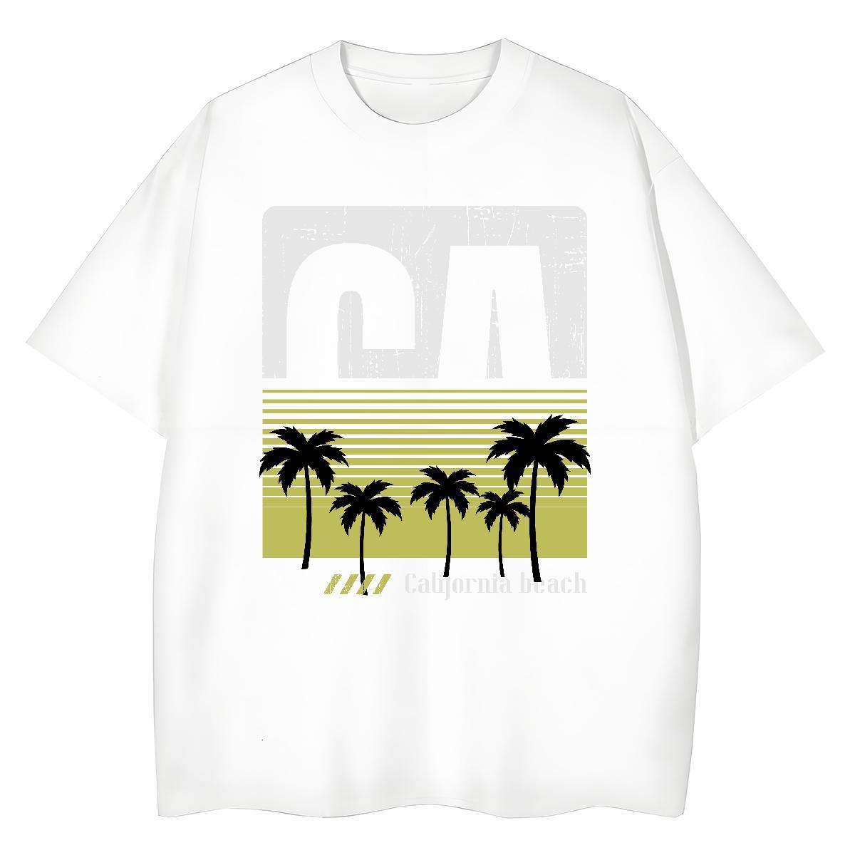 Female Women Tees 100% Cotton 230g tree Hip Hop T Shirts Women Breathable Short Sleeve DIY Printed Tops