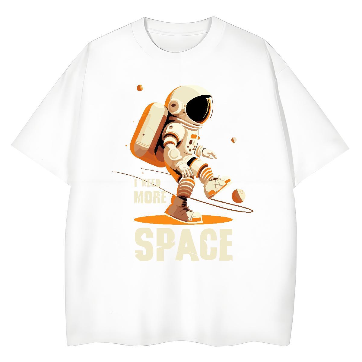 Popular Womens Tshirts 230g Pure Cotton universe Beach T Shirt For Woman Crew Neck Graphic Tops