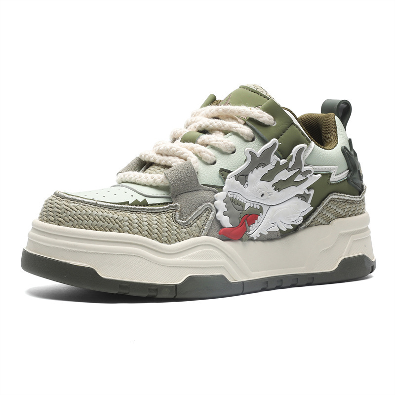 Ddmysports Spring And Autumn West Lake Longjing China Chic New Men S Shoes Versatile Casual Fashion Sports Thick Soled Men Shoes OUTDOOR